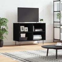TV staliukas Televizoriaus spintelė, juoda, 69,5x30x50cm, apdirbta mediena