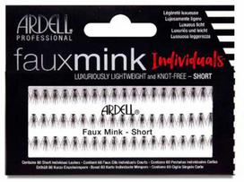 Ardell Faux Mink Juodas Individual Blakstienos Short 1 U
