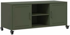 TV staliukas Televizoriaus spintelė, alyvuogių, 100,5x39x43,5cm, plienas