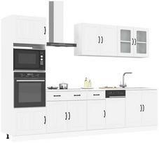 Virtuvinių spintelių komplektas, 7 dalių, Kalmar, balta