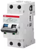 ABB RCBO, 10 A srovės stipris, 2 polių, 30 mA suveikimo jautrumas, „System Pro M Compact“ serija