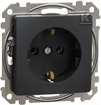 Schneidere Schneider Electric GN.SCHUKO Juodas ANTHRACITE SEDNA DES