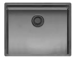 New York Comfort 50x40 (L) plautuvė 540x440 mm, gun metal II
