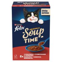 PURINA Felix Original Soup Time Box Beef, lamb, chcken - wet cat food - 6x48g