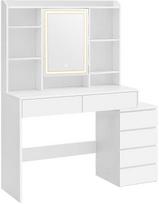 Songmics Tualetinis staliukas, 117,5x40x145 cm, balta