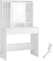 Songmics Tualetinis staliukas, 90x40x144.7 cm, balta