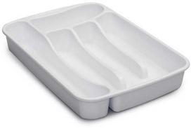 Bikuvalt Stalo įrankių dėklas 25x34x5 cm plastikinis baltas 47151 Italija STEFANPLAST