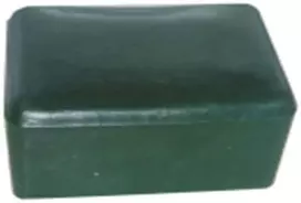 Užmaunamas stulpo dangtelis, plastikinis, žalios sp., 60 x 40 mm, 10 vnt.