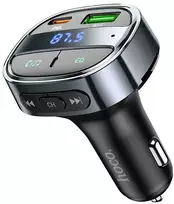 FM bangų moduliatorius Hoco E70 PD30W+QC3.0 juodas