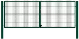 Vartai su dviem stulpais 1530x3000 mm (Ral6005)