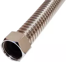 Gofruotas vamzdelis nerūdijančio plieno E007-3 sriegis F1/2 v./v. 70cm