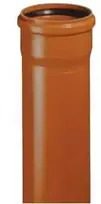 Lietaus nuotekų vamzdis PVC 110 x 3.2mm x 2m