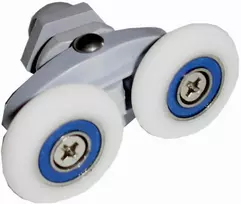 Dvigubas ratukas dušo kabinos durims 25 mm