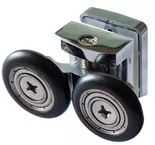 Ratukas dušo kabinos durims 23mm viršutinis dvigubas