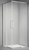 Dušo kabina ELEGANCE 100x100 chrom/skaidri be pado