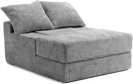 Promotions Sofa-lova Sulankstomas Miegamasis Kėdė 118x93x48 cm Pilka sulankstoma