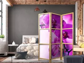 Japoniška kambario pertvara - Violetinės orchidėjos I