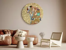 Apvalus paveikslas ant drobės - Gustav Klimt Išsipildymas