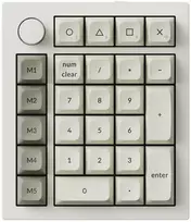 Klaviatūra Keychron Q0 MAX Numpad Ivory Baltas & Pilkas
