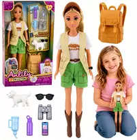 Lean Toys Lėlė su šunimi 30 cm 7 vnt.