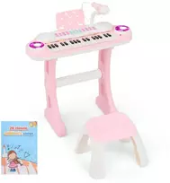 Elektroninis pianinas 37 klavišų (rožinis)