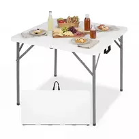 Sulankstomas stalas 86 cm baltas