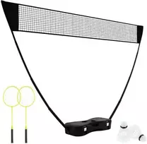 Badmintono tinklo rinkinys juodas 7 vnt.