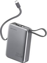 Atsarginis maitinimo šaltinis ("Power Bank") 4smarts Pocket Dual Cord 20000 Mah 22.5w, pilkas, su Usb-c laidu