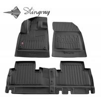 Kilimėliai 3D PEUGEOT Rifter 2018-, 4 vnt. (su porank.) black /5016074