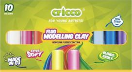 Cricco Fluorescencinė modelino 10 spalvų rinkinys