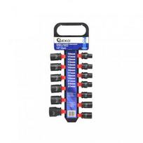 Smūginės terkšlės galvutės 1/2" rinkinys 10-27mm