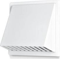 Baltas ventiliacijos išleidimo dangtis su gaubtu, Ø150 mm
