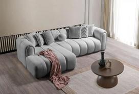 Kampinė sofa N-Line, pilka