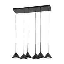 Pakabinamas šviestuvas Cono Black Mini 6xgu10, metalinis, juodas