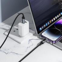 Hoco U148 Usb-c į Lightning laidas, 1.2m, 27w, Oled ekranas, juodas