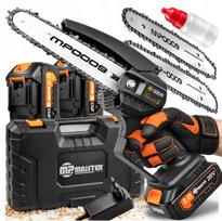 Akumuliatorinis grandininis pjūklas Majster Pro MP-0009, 20 V, 2 x 2 Ah, 15 cm