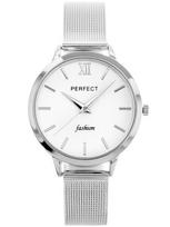 Damski laikrodis Perfect F202-1, sidabrinis, baltas ciferblatas