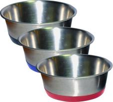 Metalinis dubenėlis šunims su guminiu padu 900 ml