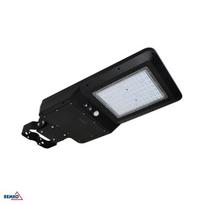40W LED gatvės šviestuvas su saulės baterija ir judesio davikliu, juodas, 4000K, IP65