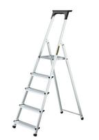 Aliumininės buitinės kopėčios DRABEST, 5 pakopos, 125 kg