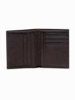 Elegantiškas vyriškas odinis vertikalus portfelis Ombre A608, Brown