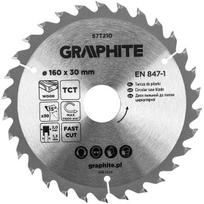 Graphite pjovimo diskas medienai 160mm, 30 dantų, 30mm