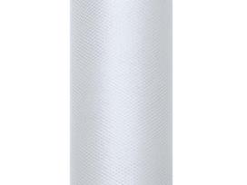 Dekoratyvinis tiulis rulone 15cm 9m šviesiai pilkas