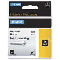 Kasetė lazeriniui spausdintuvui Dymo D1 24mm juosta, juoda ant balto, 5.5m
