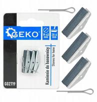 Geko cilindrų šlifavimo akmenys G02719, 19 – 63 mm, 28 × 6 mm, 3 vnt., abrazyvinė akmens + metalinė bazė