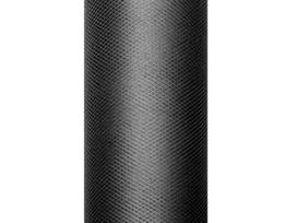 Juodas lygus tiulis 0,15m x 9m