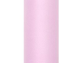 Švelnus tiulis rulone, 30 cm x 9 m, šviesiai rožinis