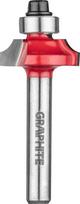 Frezas su guoliu, apvalinantis Hm 19x6.5mm, 6mm kotas, Graphite
