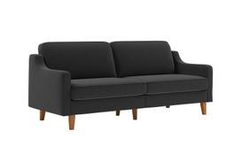 Trivietė sofa Robin 3, pilkos/riešutmedžio spalvos