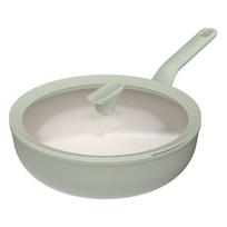 Wok keptuvė su dangčiu Berghoff Balance Sage 28 cm, 4.2 L